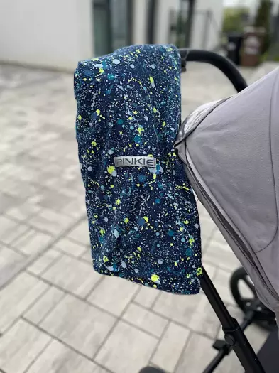 Összehúzható Pinkie Spot Neon Blue takaró